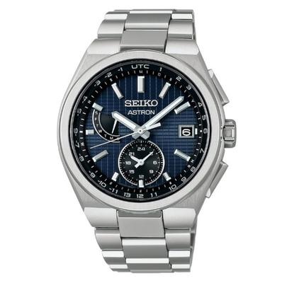 Seiko Astron SBXY065 NEXTER Men Watch Blue Dial Titanium Solar