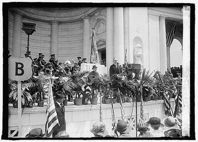 Arlington Virginia Coolidge 1924 Memorial Day Ceremony Crowd Speakers