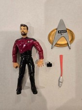1993 Playmates Commander Williams Riker Figure Star Trek The Next Generation