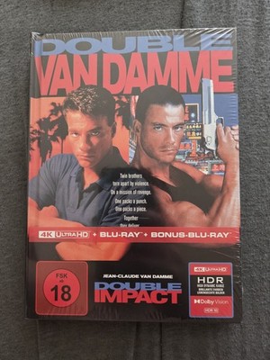 Geballte Ladung   Double Impact  Mediabook   Cover B (4K Ultra HD+Blu Ray)