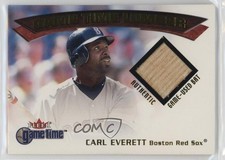 2001 Fleer Game Time Gamers Lumber Carl Everett 11to