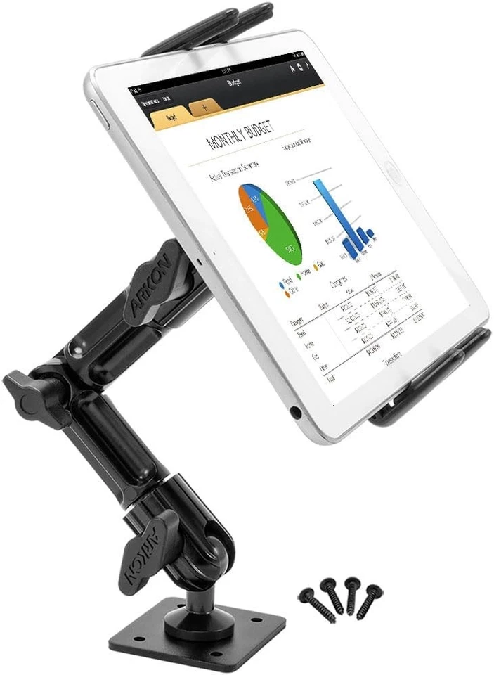ARKON Heavy Duty Midsize Tablet Drill Base Mount for Galaxy Tab 4 3 7.0 Black  - Image 2 of 4
