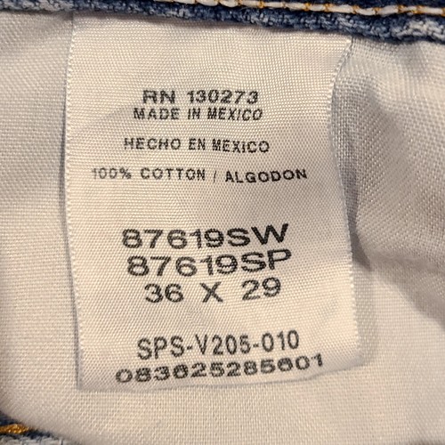 Rustler Men's 36x29 Blue Straight Denim Jeans 100% Cotton, Medium Wash Pre-owned - Picture 2 of 12