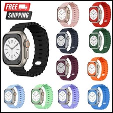 Ocean Band Strap For Apple Watch Ultra 2 Series 10 9 8 7 Silicone Sport Bracelet