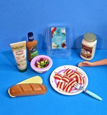 MATTEL BARBIE FOOD ALFREDO LOBSTER RAVIOLI SALAD KITCHEN LITTLES ACCESSORIES