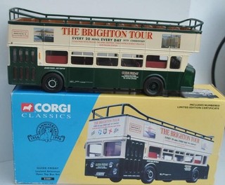 CORGI CLASSICS 1:50 LEYLAND ATLANTEAN O/TOP D/DECK BUS GUIDE FRIDAY #33501