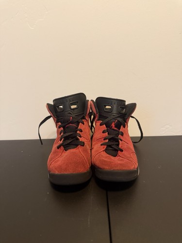 Jordan Air Jordan 6 Boys High Top Sneaker Red Black White DV3605-600 Size 2Y