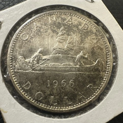 1966 Canadian Silver Dollar Coins 80% $1