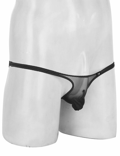 Men's Mesh See through Jockstrap G-string Thong underwear Low Rise Bikini Briefs - Picture 12 of 96