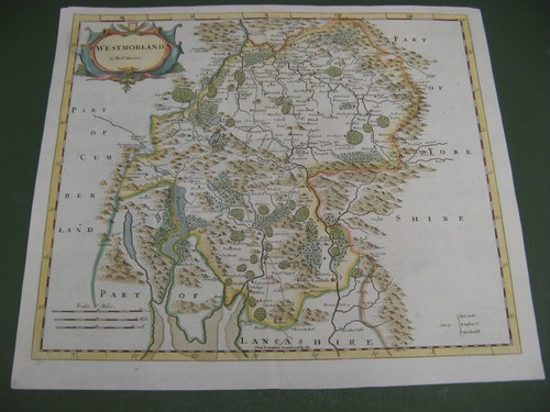 100% ORIGINAL LARGE WESTMORLAND BY ROBERT MORDEN C1753 VGC/FINE HAND COLOURED