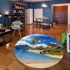 3D Coastal Scenery NAW425 Game Rug Mat Elegant Photo Carpet Mat Eve 2023