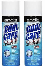 Andis Cool Care Plus 15.5 Oz Spray For Clipper Trimmer Blade Cleaner 2 Pack 