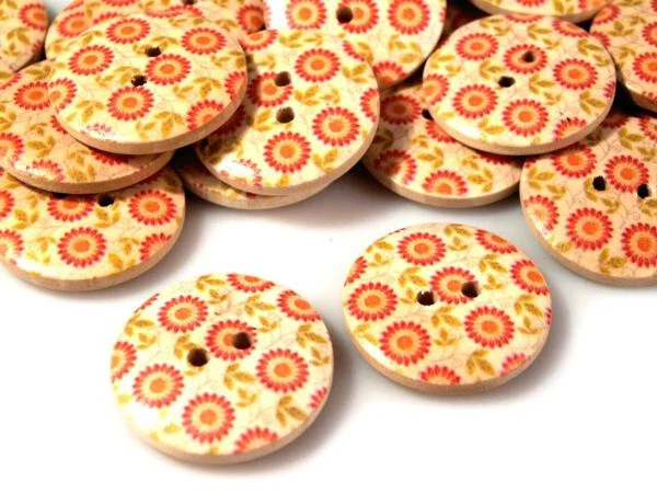 0,2 €/Stk     440 Knöpfe aus Holz  und PVC Konvolut - Bild 3 von 4