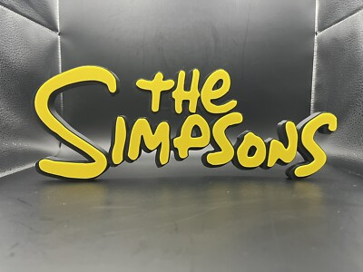 #ad #ad The Simpsons Logo Sign Display 3D Wall Desk Shelf Art $15.99
