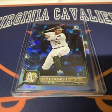 2022 Bowman Chrome Sapphire Christian Pache #56 Oakland Athletics