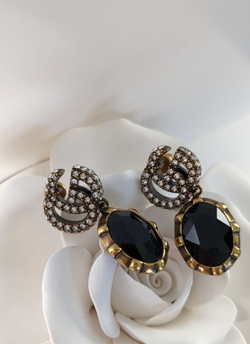 Gucci Double G Black Stone Austria zircon - Picture 6 of 8