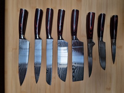 Asiatisches Messerset, 8-teilig NEU