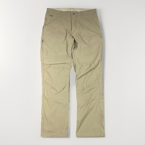 Kuhl Renegade Pants Mens 33x32 Brown Hiking Straight Nylon Stretch 5120 34x32