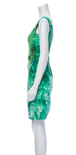 Mint Prada Vintage 2005 Green Celebrity Midi Work Party Dress 36 38 2 4 Y2K XS S - Picture 9 of 18