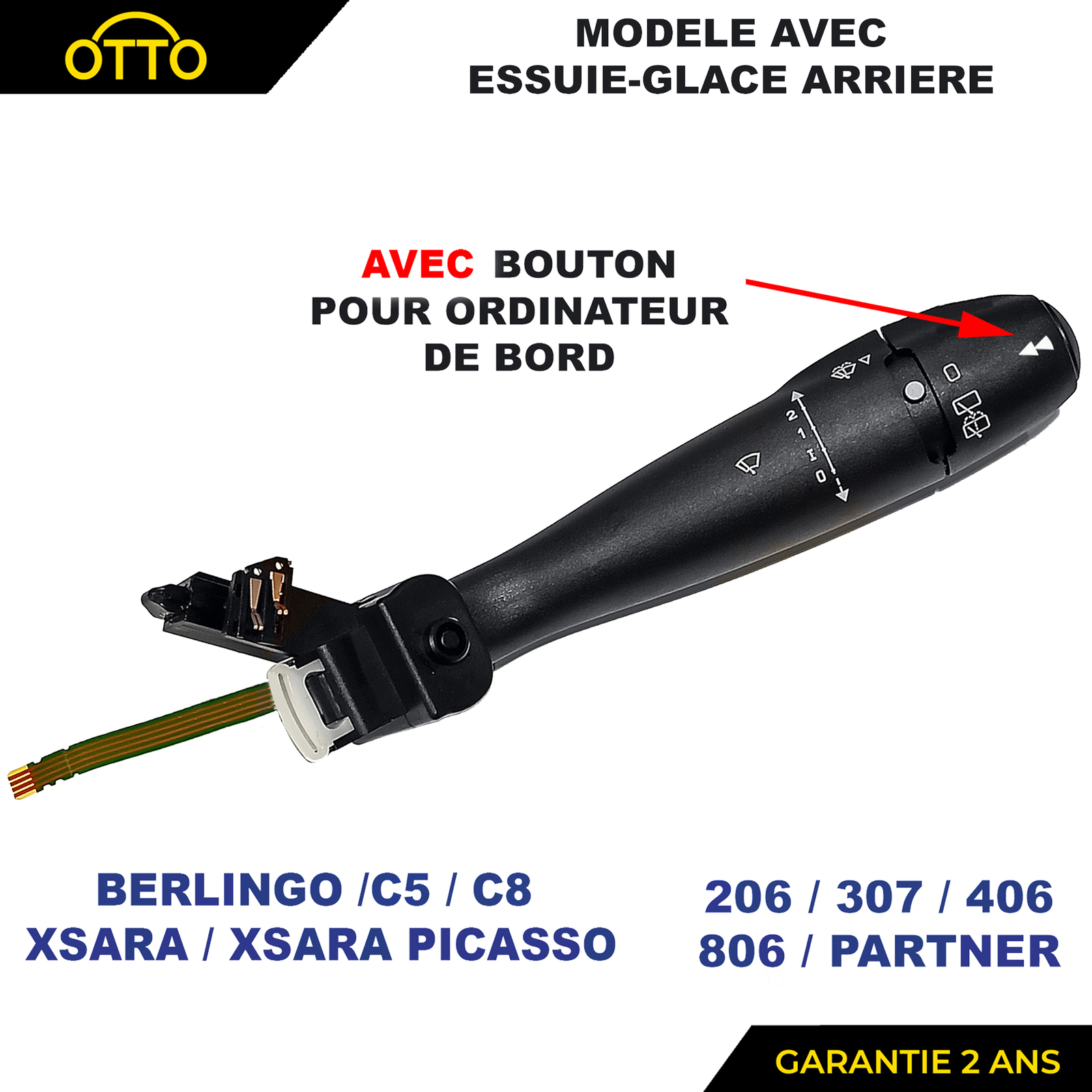 Com2000 commande d'essuie glace 96605656XT interrupteur de rechange pour commodo de voiture