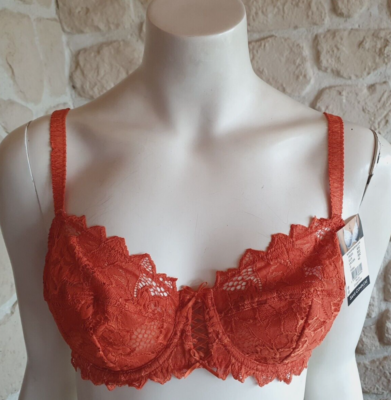 Soutien-gorge Orange Avec Armatures – Taille 95C, Marque Sans Complexe – Neuf Avec étiquettes
