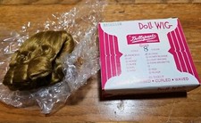 Vintage Size 8" Blond Mohair "Dollspart" Doll Wig New Princess NOS