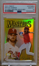 2021 Topps Finest '97 Masters Gold Parallel Bryce Harper 42/50 PSA 10 POP 5!