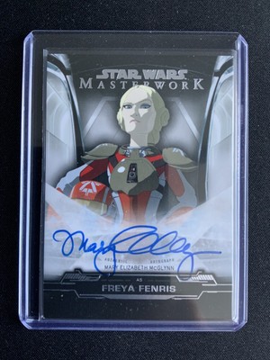Details about / STAR WARS 2019 Masterwork Autograph Card!! #A-MEM Mary McGlynn as FREYA FENRIS