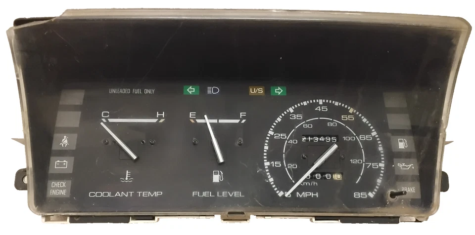 Chevy Spectrum, Isuzu I-Mark: 1985, 1986, 1987, 1988, 1989, velocímetro/cluster Foto 2 de 4