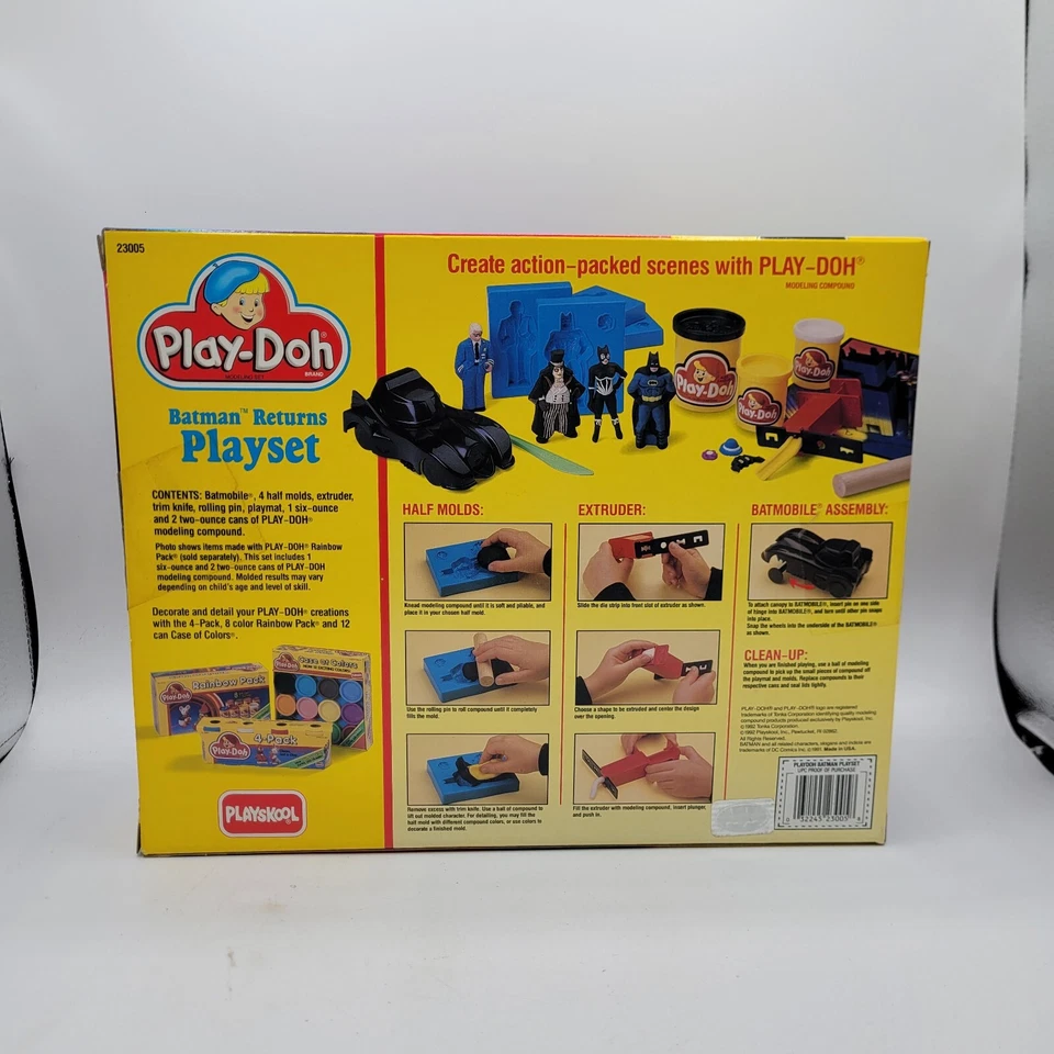 Juego Batman Returns DC Comics Play-Doh 1992 Playskool NUEVO SELLADO Foto 2 de 2
