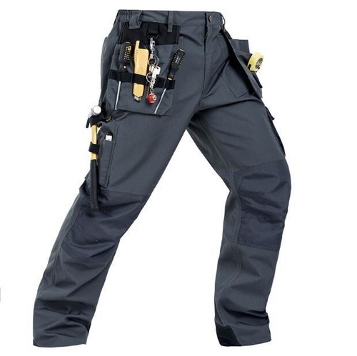 Men's Electrician pant Coveralls Mechanic Workwear Multi-pocket tooling trousers - Picture 18 of 19