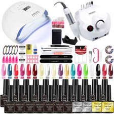 Manicure Set for Nail Gel Nail Polish Set 120W/54W LED Nail Lamp Nail Tools Set