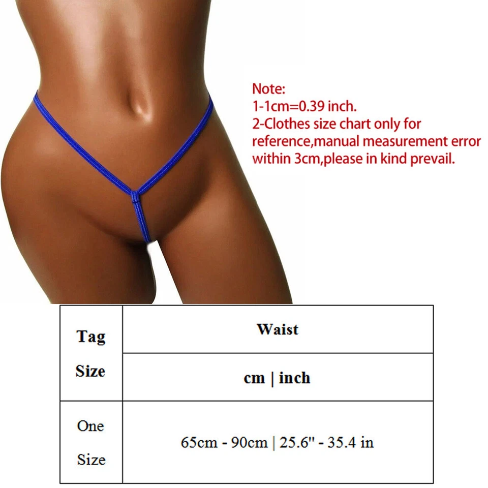 Sexy Women Thong Mini Low Rise Micro Thong Panties Briefs G-String Underwear US/ - Image 3 of 4