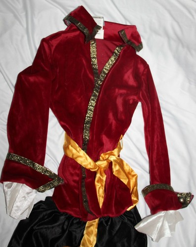 DISNEY STORE PIRATE CAPTIN HOOK 3 PC.COSTUME JACKET,KNICKERS& DICKIE (SZ:4/6) - Picture 2 of 8
