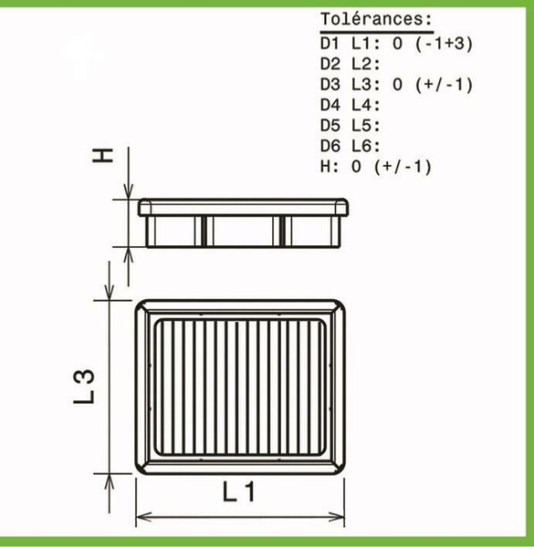 Luftfilter Green FüR Opel Vectra B Ab 1995-2000 2.0Li 16V Ecotec-136Ps-image