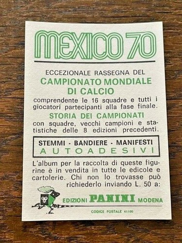 Eusebio Portugal Panini Mexico 70 as new Green Back see Pics ideal for grading - Picture 2 of 2