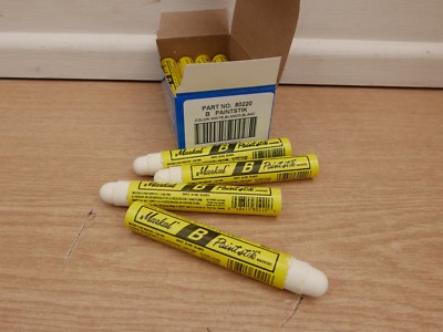 4 X WEISSE MARKAL B PAINTSTIK 17 MM MARKER FÜR MEHRERE OBERFLÄCHEN