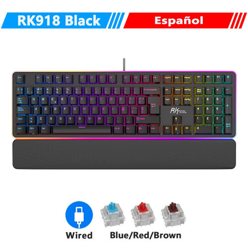Wired Mechanical Keyboard 108 Keys 100% RGB Backlit Gaming Keyboard - Picture 14 of 24