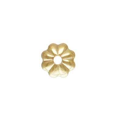14K Gold Filled 4mm Flower Bead Caps Spacer 15pcs for Jewelry Making Findings