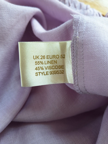 STUNNING ANN HARVEY PURPLE LILAC LINEN MIX 2 Peice OUTFIT UK Size 24 - 26 - Picture 7 of 8
