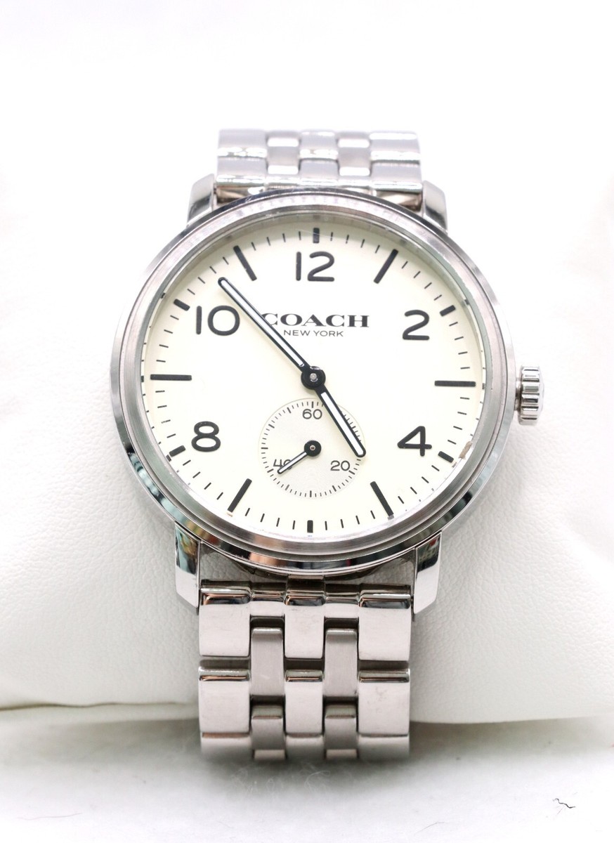 COACH Men's Harrison Round Stainless Steel Watch 42mm ~ Wore COACH Men's Harrison Round Stainless Steel Watch 42mm ~ Wore