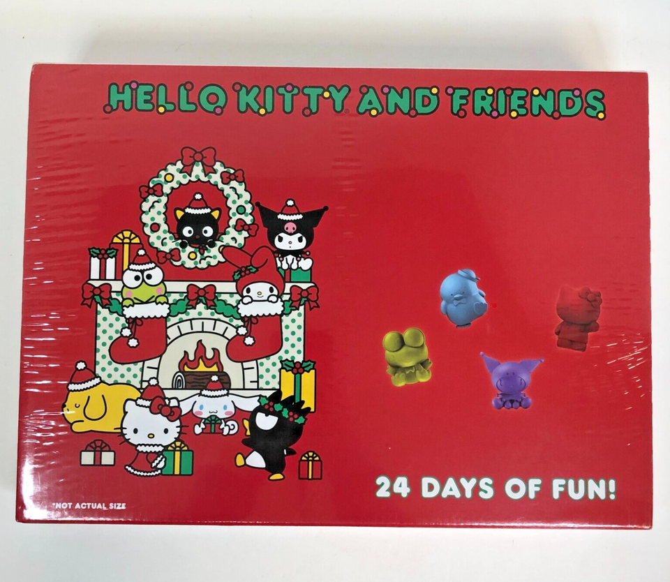 HELLO KITTY AND FRIENDS Advent Calendar 24 Silicone Toy Squishies hello-kitty-and-friends-advent-calendar-24-silicone-toy-squishies