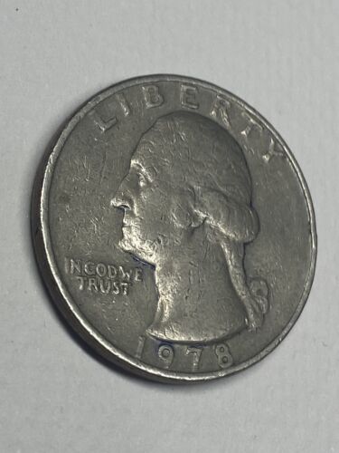 Cuarto de dólar de EE. UU. 1978 moneda de plata sin como nueva Washington Liberty reverso de colección dinero - Imagen 3 de 7