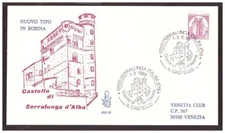 FDC VENETIA CLUB 1988 - CASTLES 650 LIRE TRAVELLED