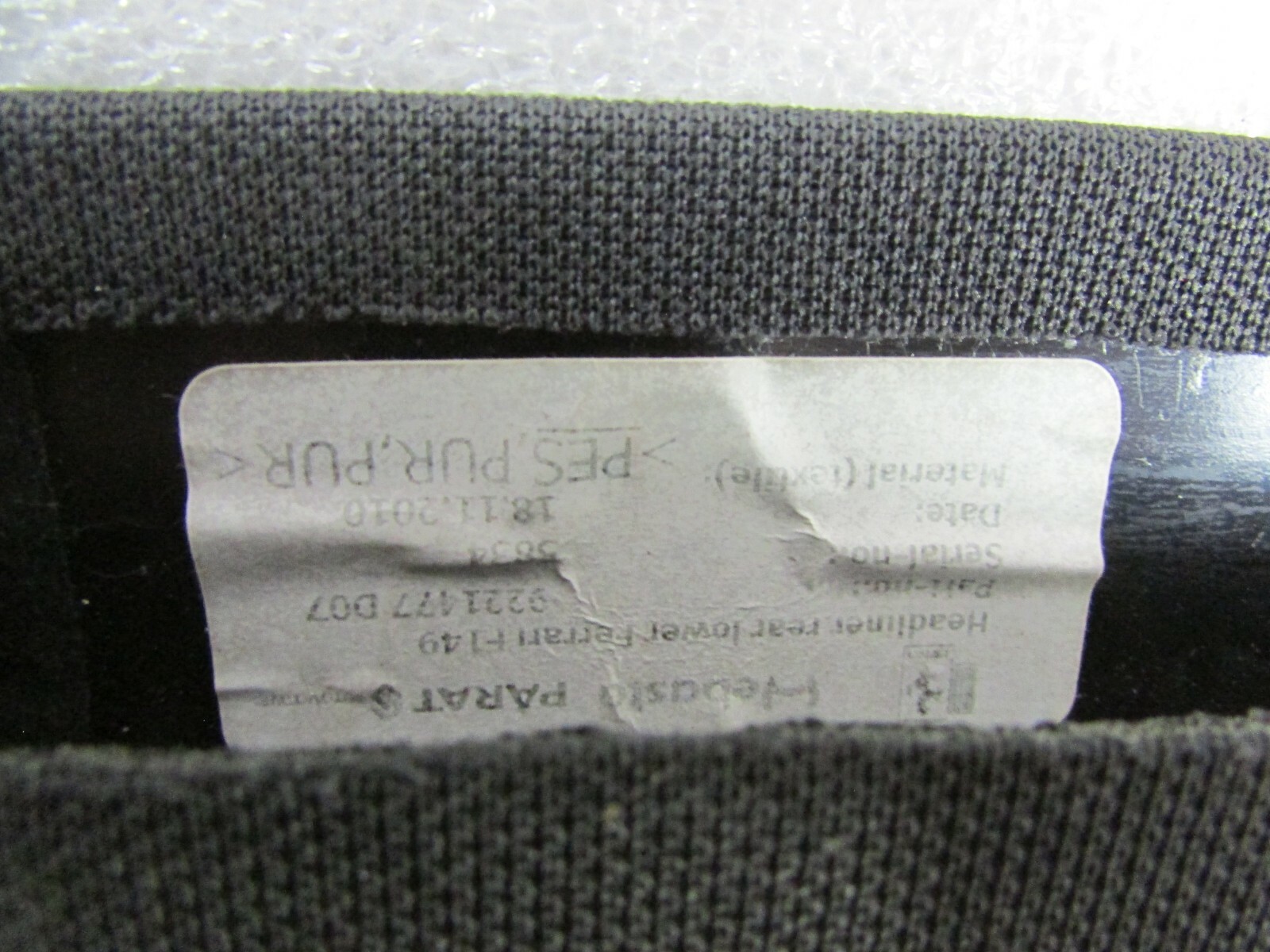Ferrari California, Upper Back Glass Interior Trim Panel, Used, P/N 81975900