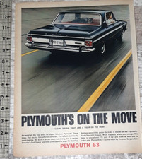 1963 Plymouth Fury Vintage Print Ad V8 Power Muscle Car Chrysler Detroit Power 1963 Plymouth Fury Vintage Print Ad V8 Power Muscle Car Chrysler Detroit Power