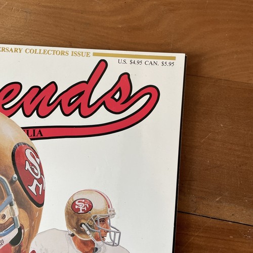 Rivista memorabilia sportiva Joe Montana Legends 1990 2° anniversario da collezione - Foto 5 di 6