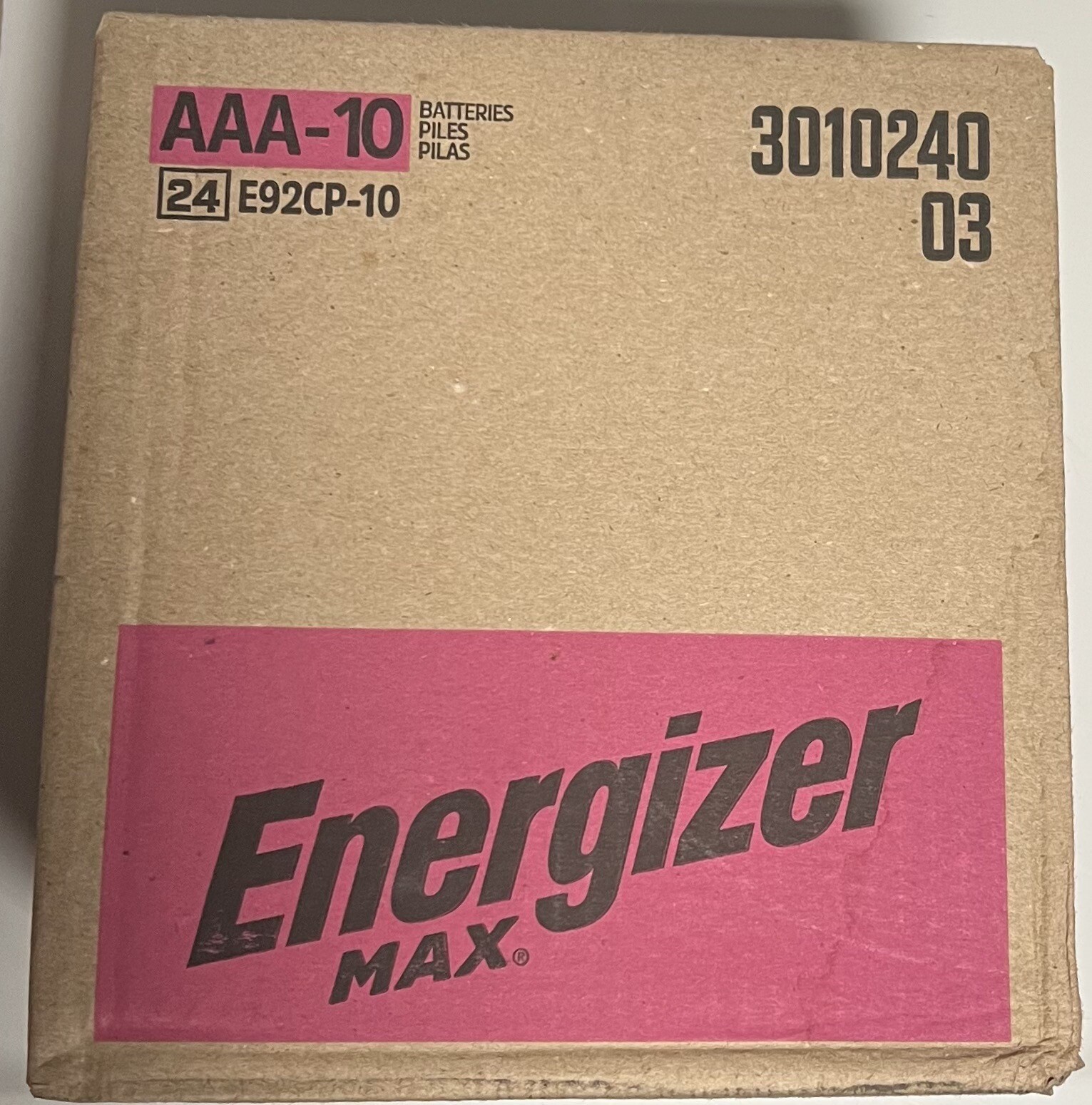 Energizer AAA Batteries 240 Count Case Pack-image