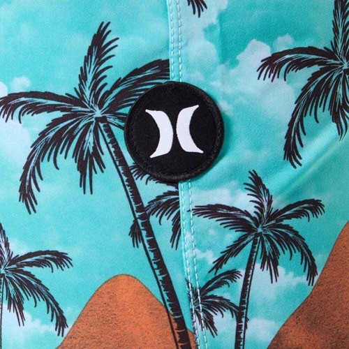 Boardshorts para hombre Hurley Phantom Block Party 18" costura exterior Fiji, 34 - Imagen 5 de 8