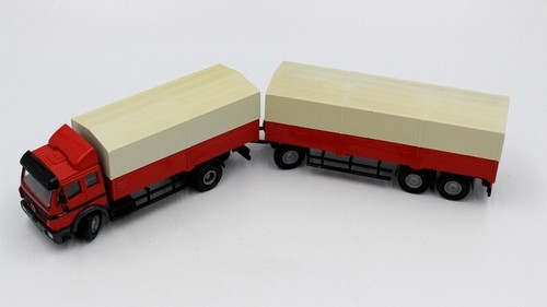 NZG Modelle No. 314 LKW mit Anhänger Zug Mercedes Benz 1831 Maßstab 1:43